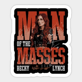 Becky Lynch Man Of The Masses Sticker